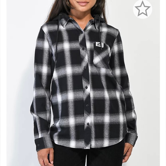 Lurking Class Art Stop & Smell The Roses Hooded Flannel - Picture 2 of 6